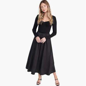 Moon River Mixed Media Dress